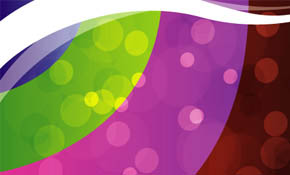 abstract five mini circles vector